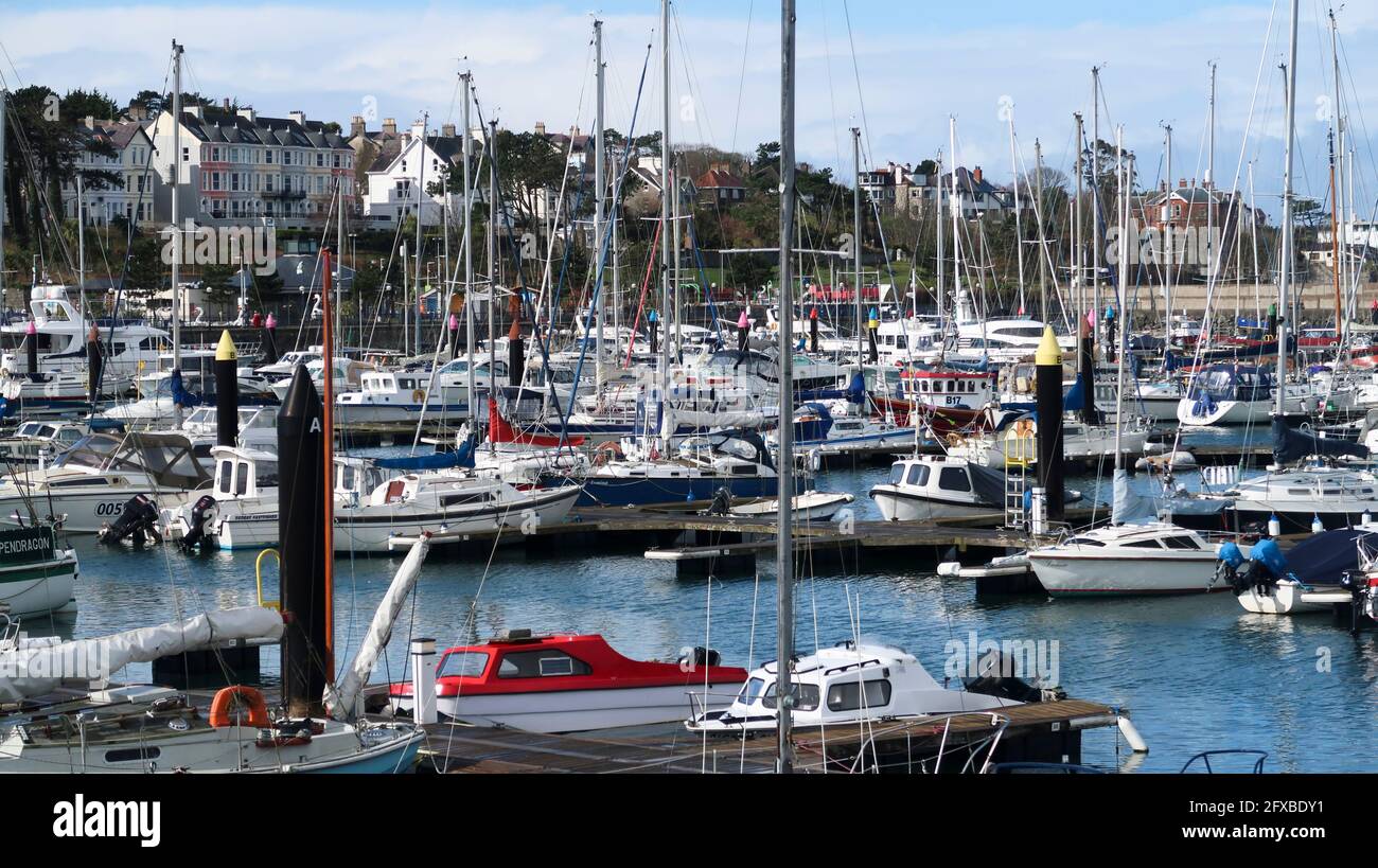 Bangor Marina Co por Irlanda del Norte Foto de stock