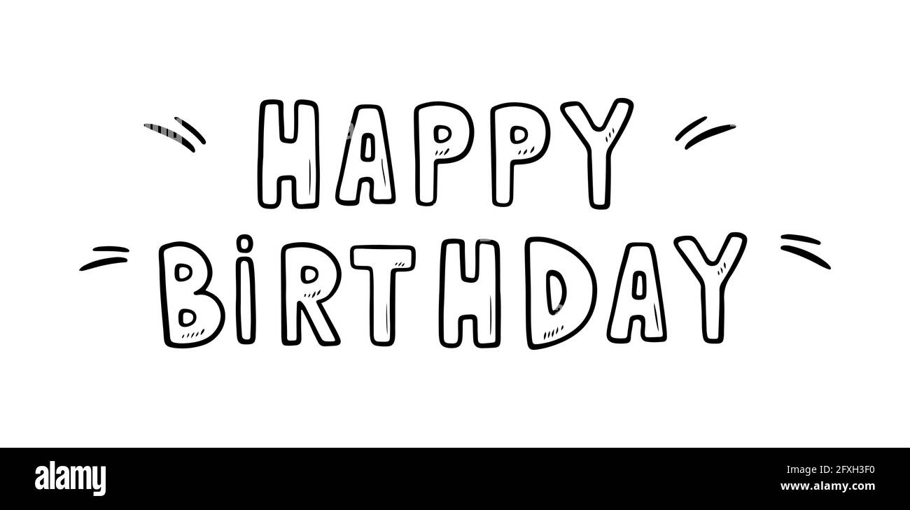 Tarjetas feliz cumpleaños Imágenes de stock en blanco y negro - Alamy