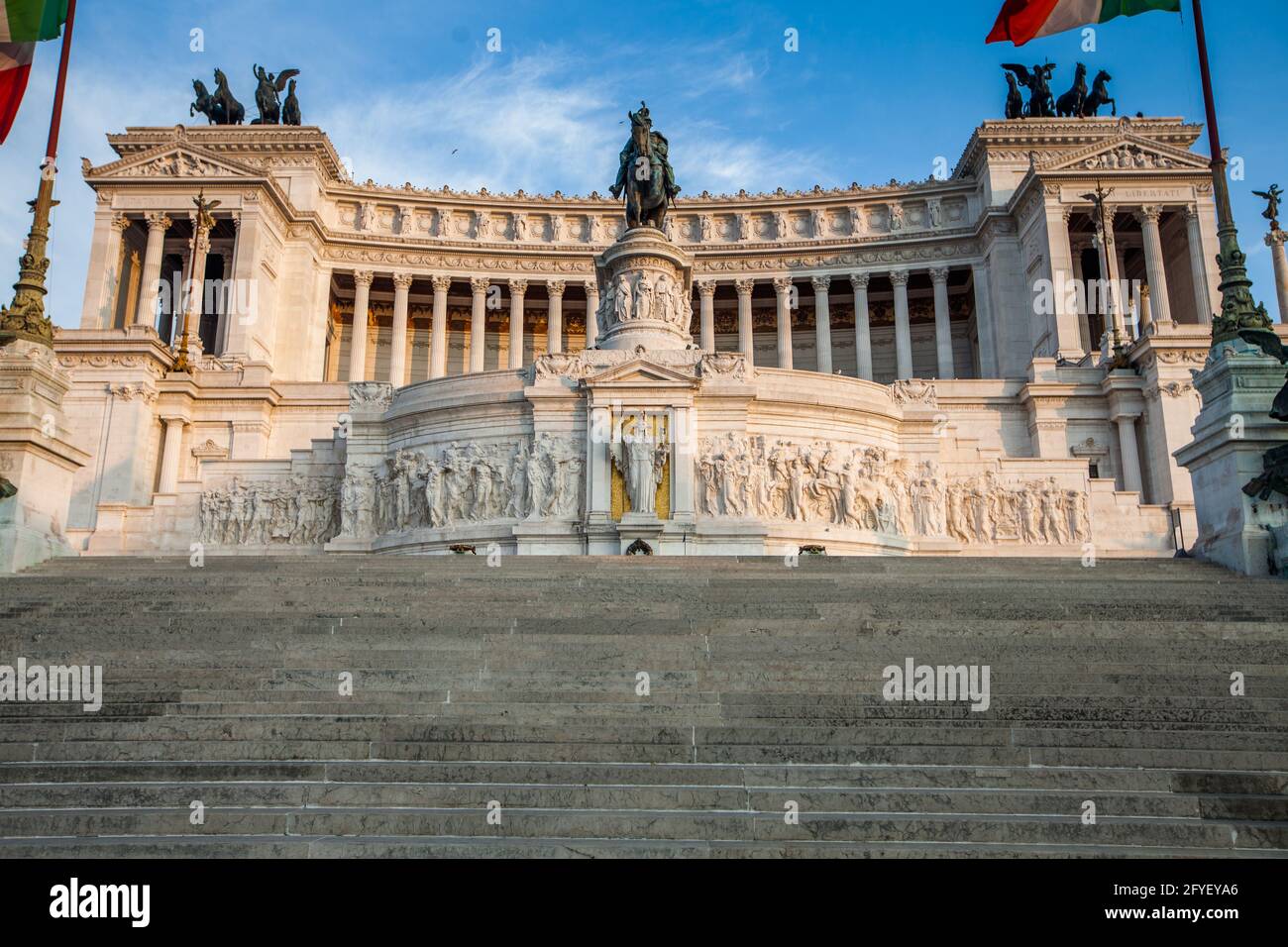 Monumento a Vittorio Emanuele II, Roma Italia. Foto de stock