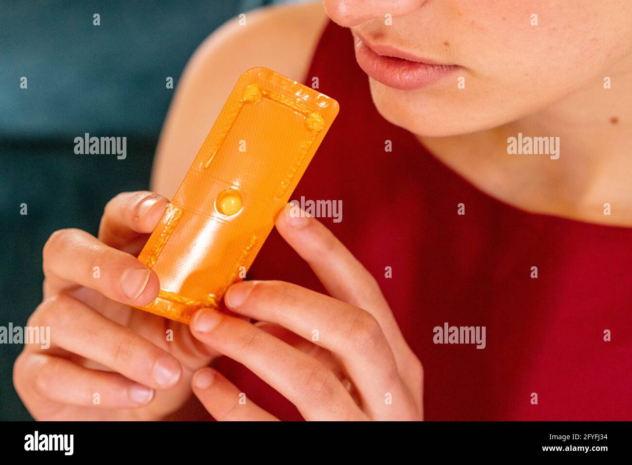 Norlevo ® píldora del día después (píldora anticonceptiva de emergencia) Foto de stock