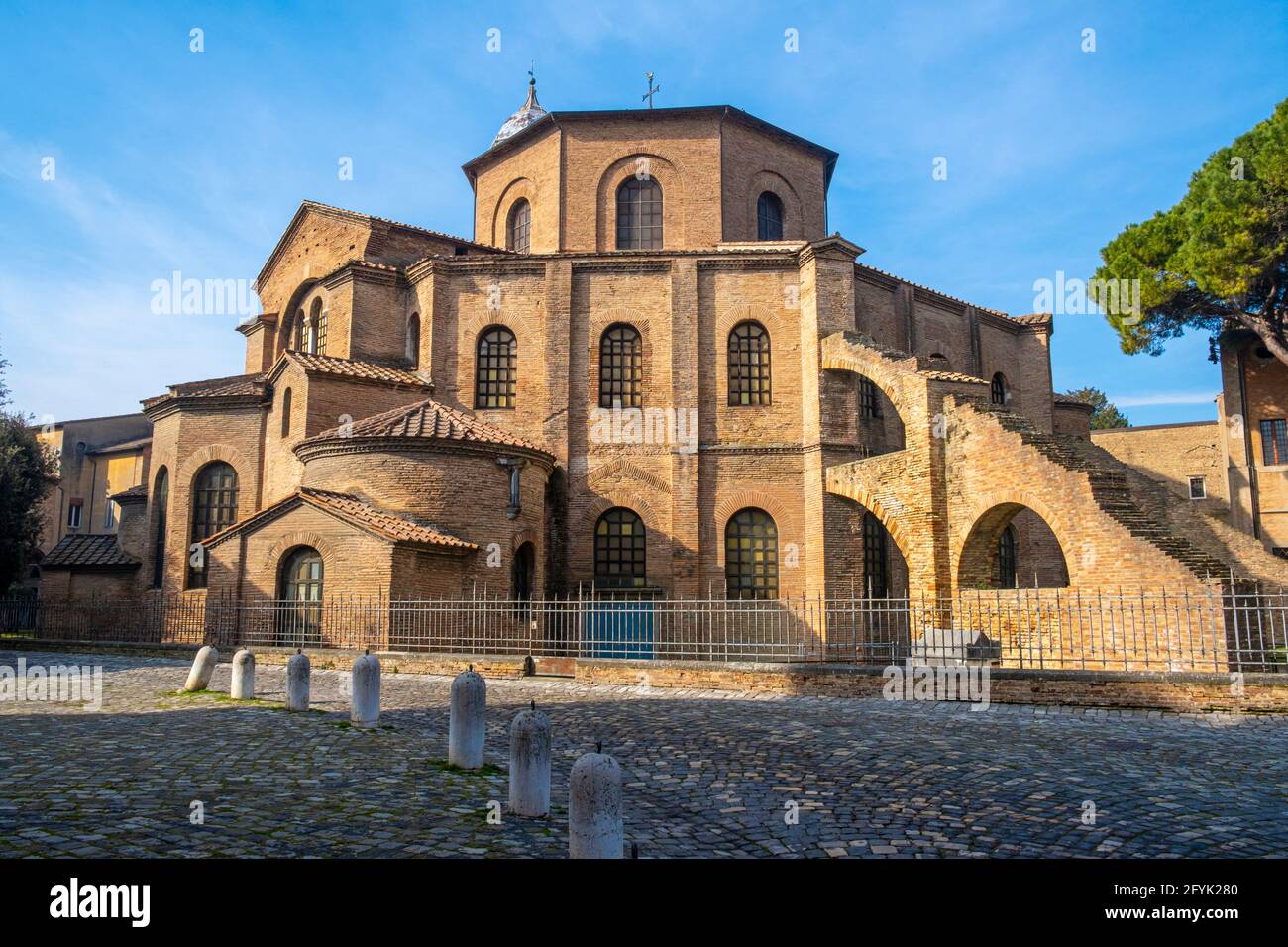 Exterior de la Basílica de San Vitale. Ravenna, Emilia Romagna, Italia, Europa. Foto de stock