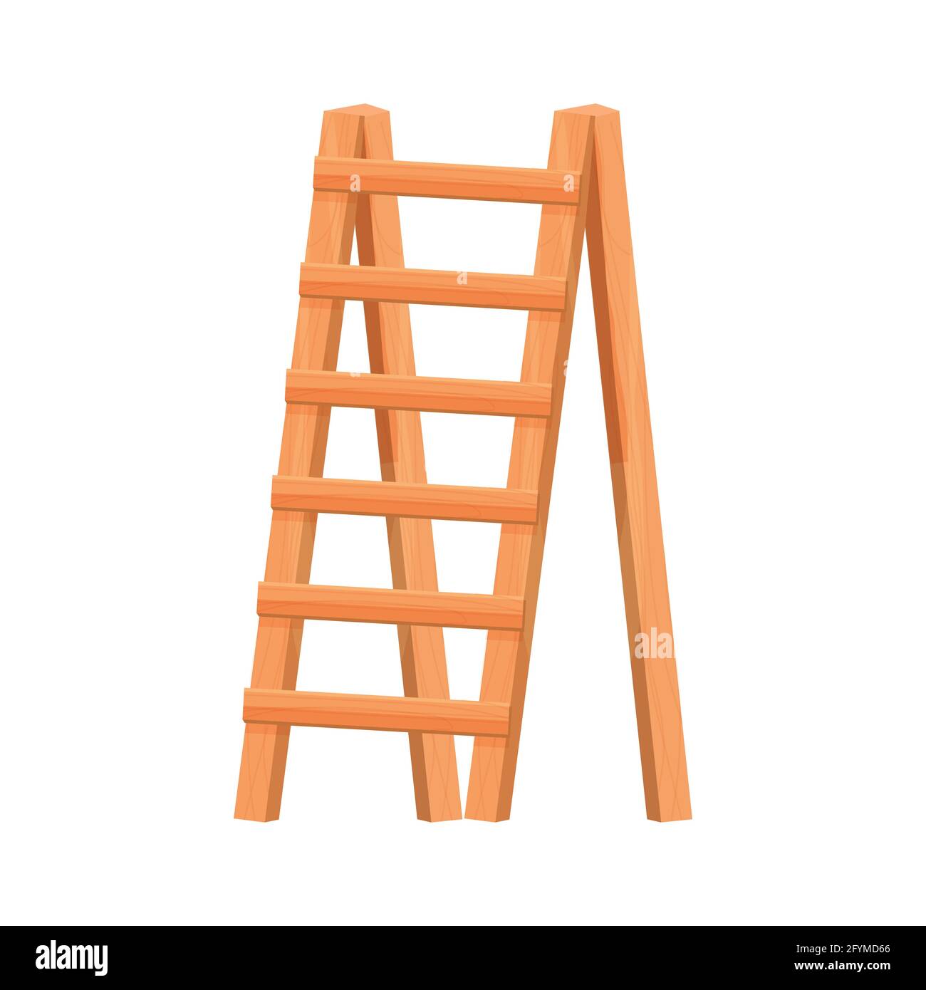 Escalera de madera vieja Imágenes vectoriales de stock - Alamy