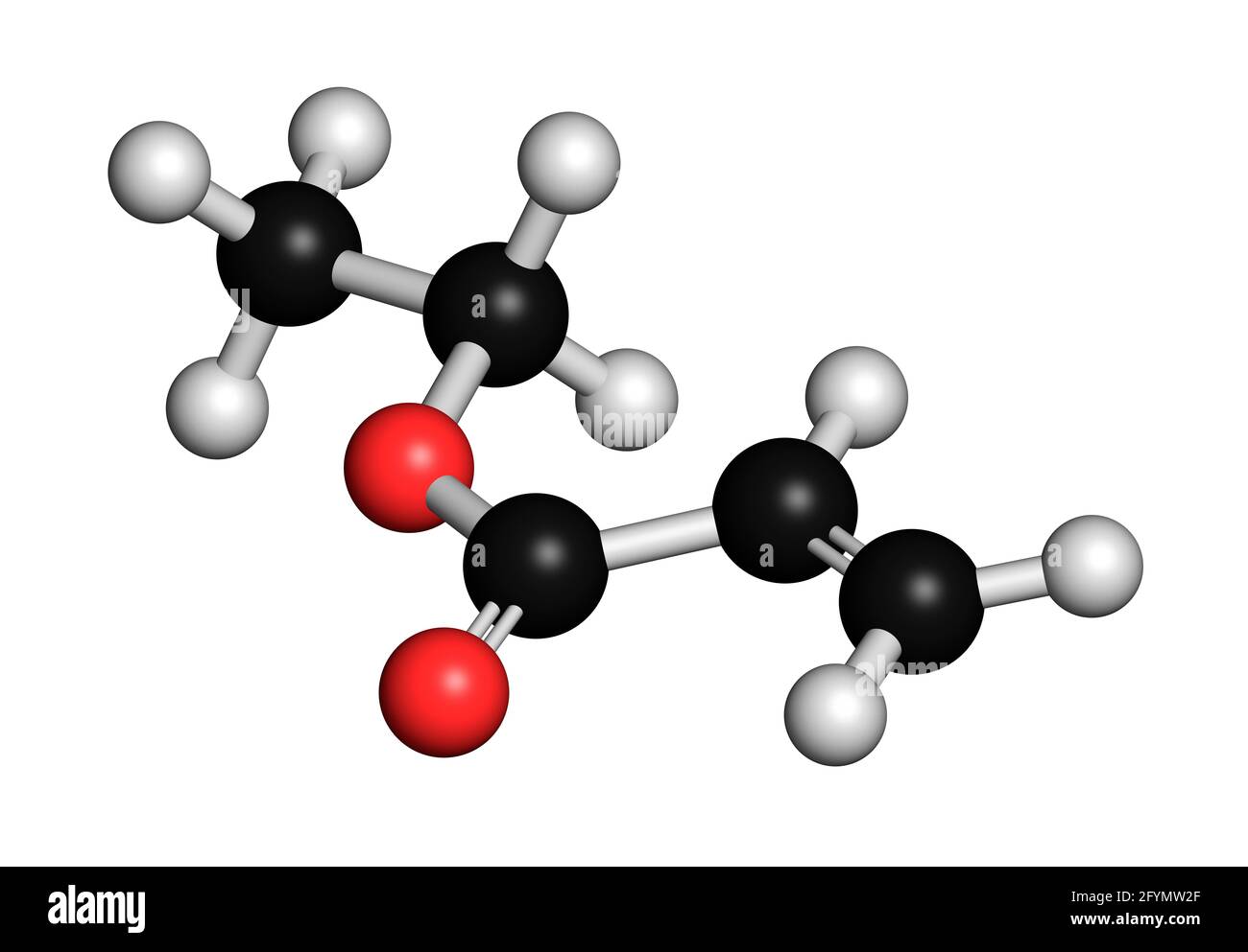 Molécula de acrilato de etilo, ilustración Fotografía de stock Alamy