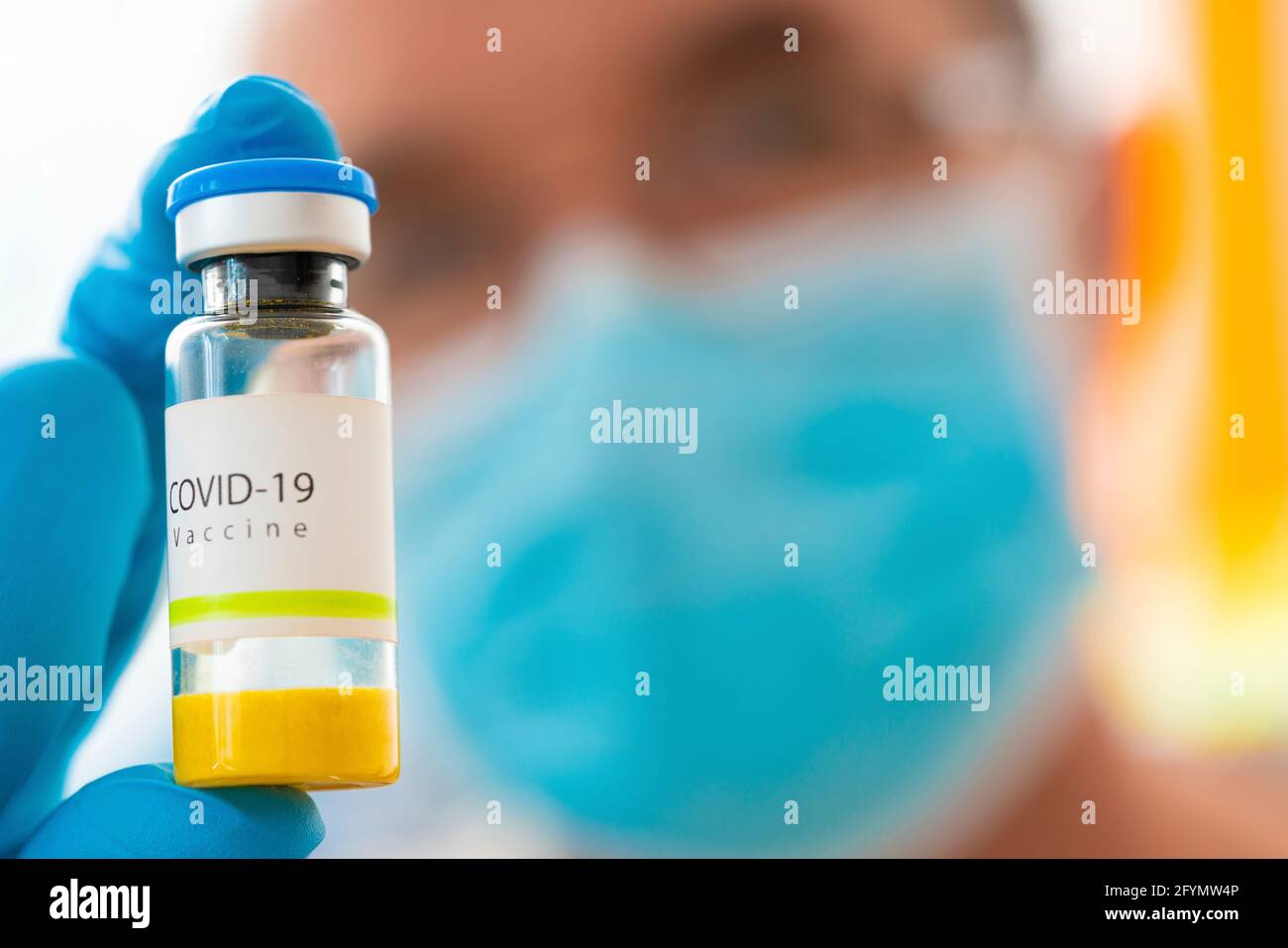 Vacuna Covid-19, imagen conceptual Foto de stock