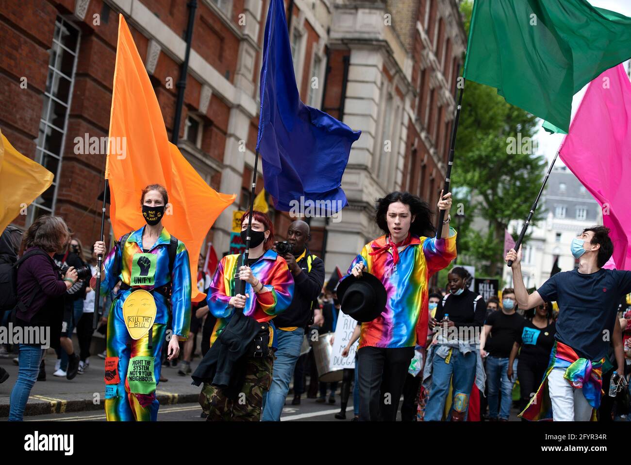 Londres, Reino Unido - 29th de mayo de 2021: Matar el proyecto de ley IV de protesta Crédito: Loredana Sangiuliano / Alamy Live News Foto de stock