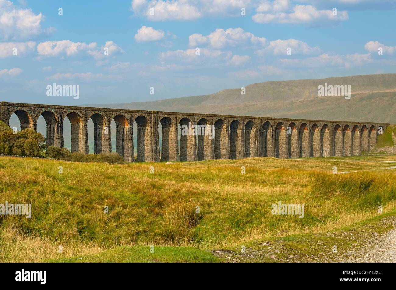 Ribblehead Viaduct, Yorkshire, Inglaterra Foto de stock