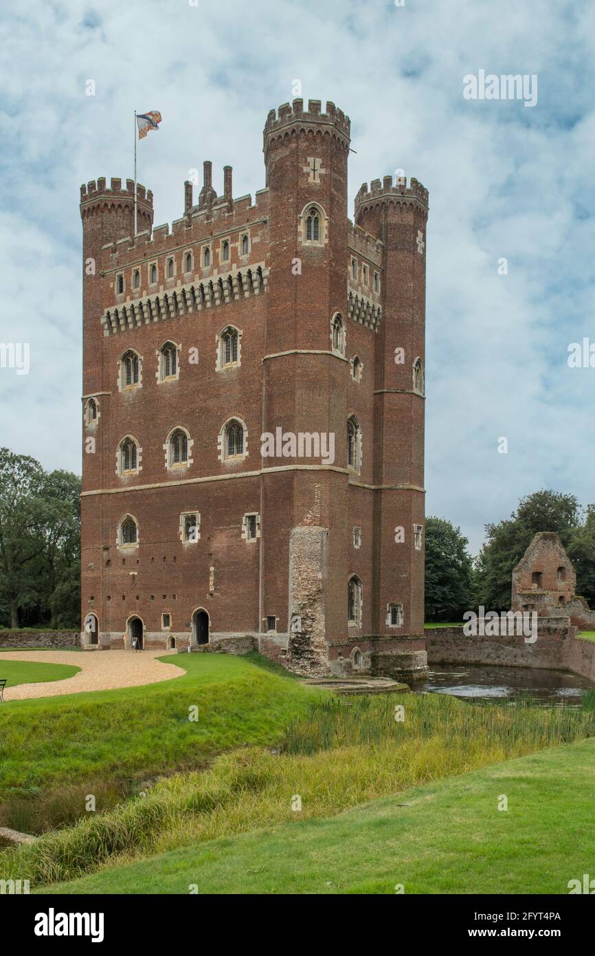 Castillo de Tattershall, Tattershall, Lincolnshire, Inglaterra Foto de stock