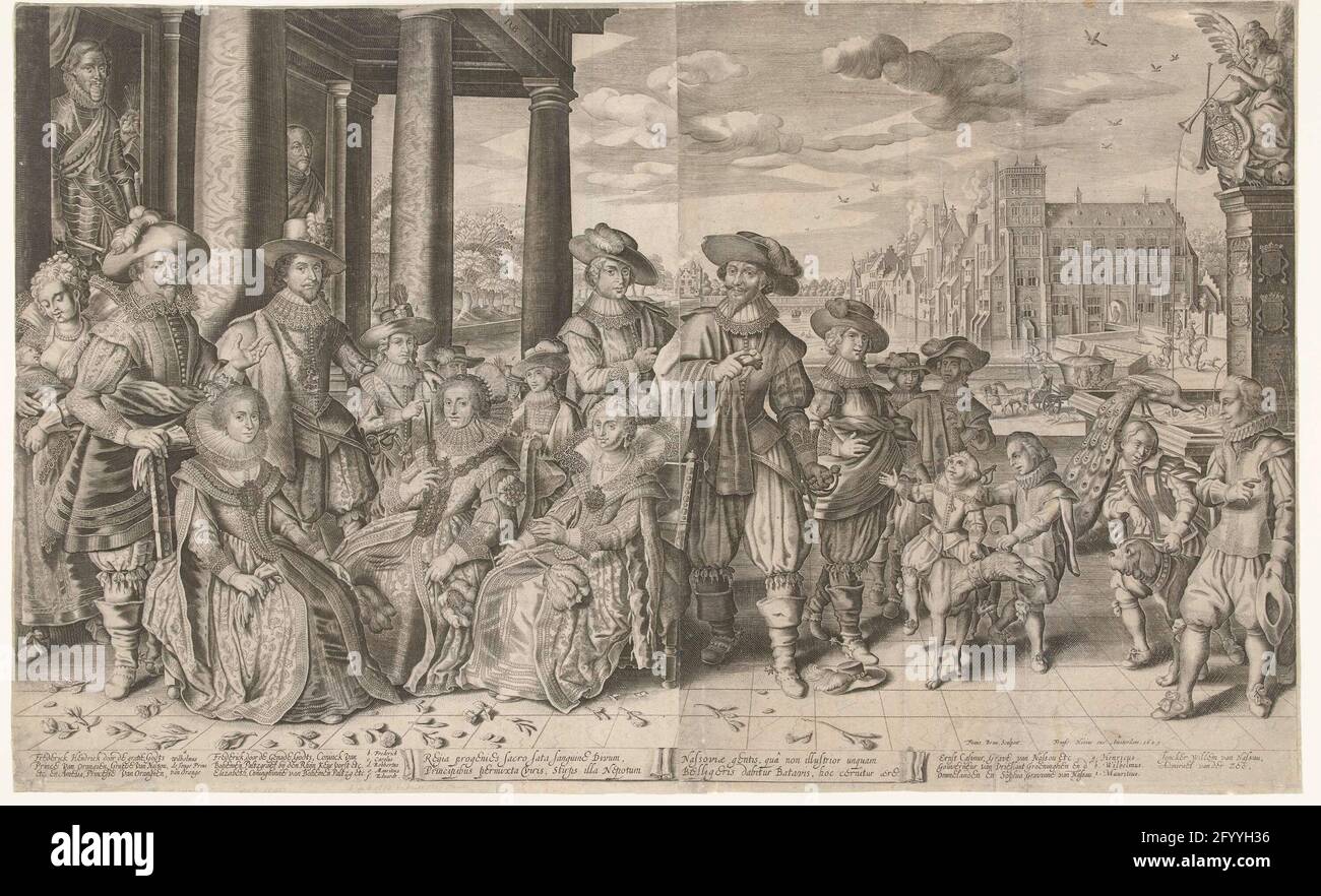 Retrato Colectivo De Frederik Hendrik Frederik V Van Bohemia Y Ernst Casimir Con Sus Esposas E Hijos 1627 Retrato Colectivo De Frederik Hendrik Frederik V Van Bohemia Y Ernst Casimir Con Sus