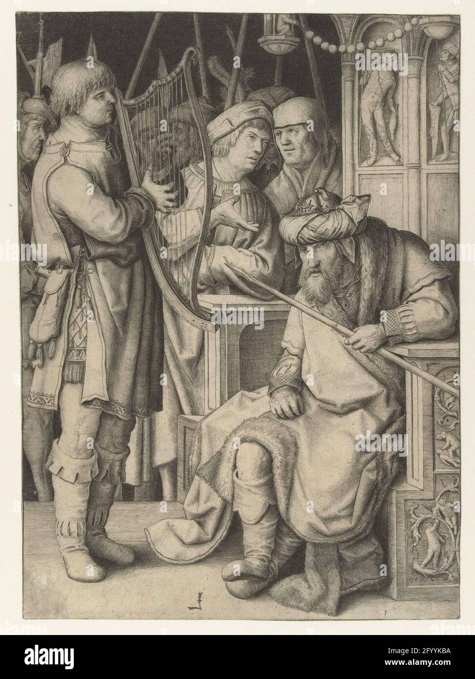 David toca el arpa david toca para saul fotografías e imágenes de alta