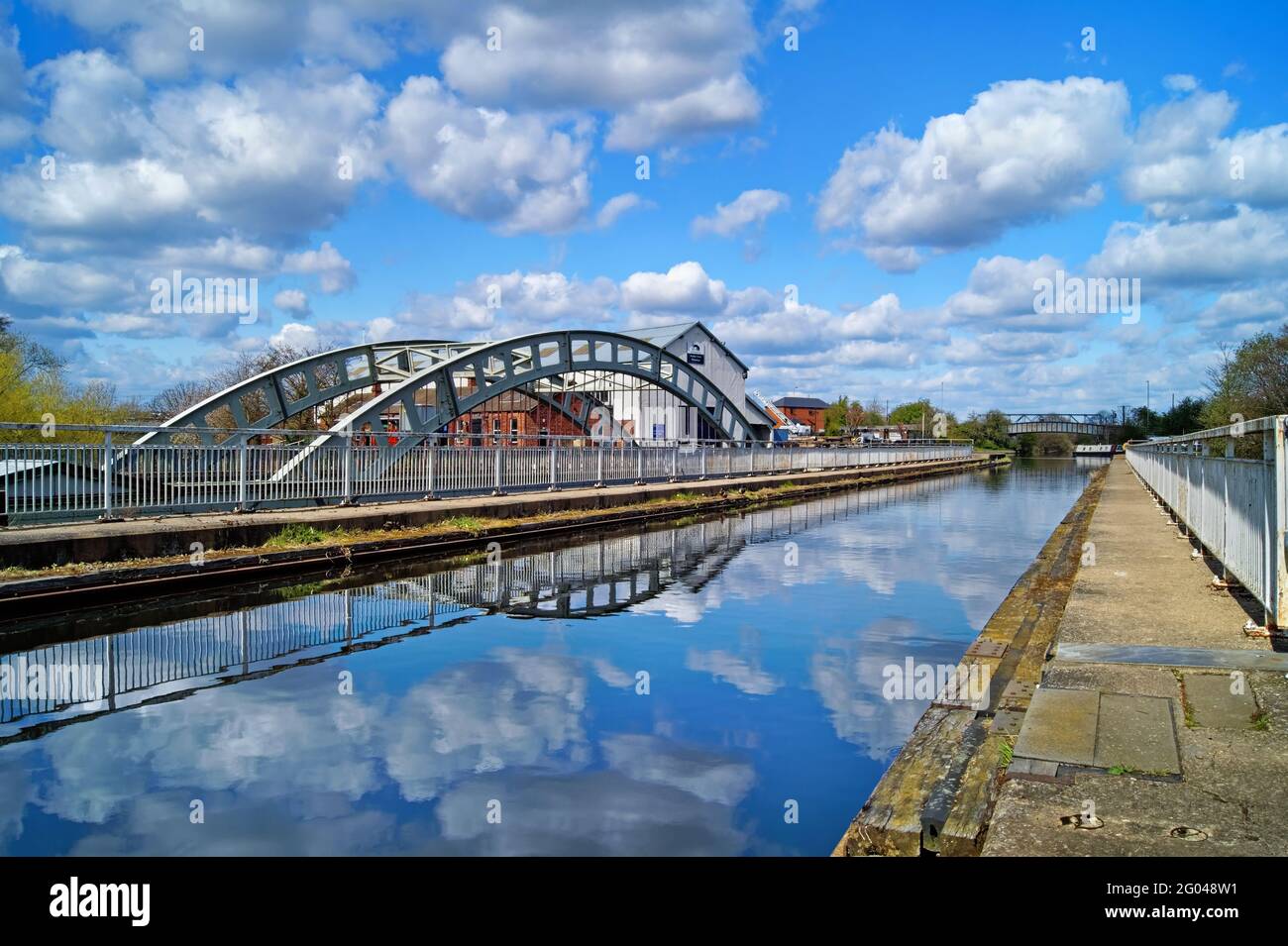 Reino Unido, West Yorkshire, Wakefield, Stanley Ferry Aqueduct Foto de stock