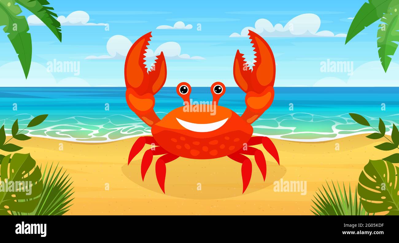 Cangrejo en la playa
