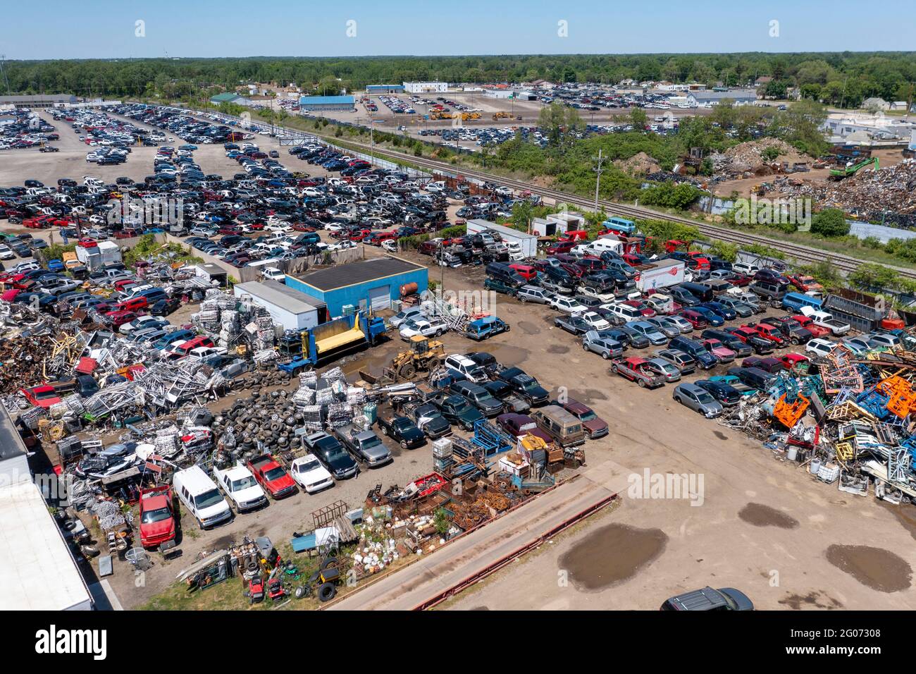 Auto salvage yard fotografías e imágenes de alta resolución Alamy