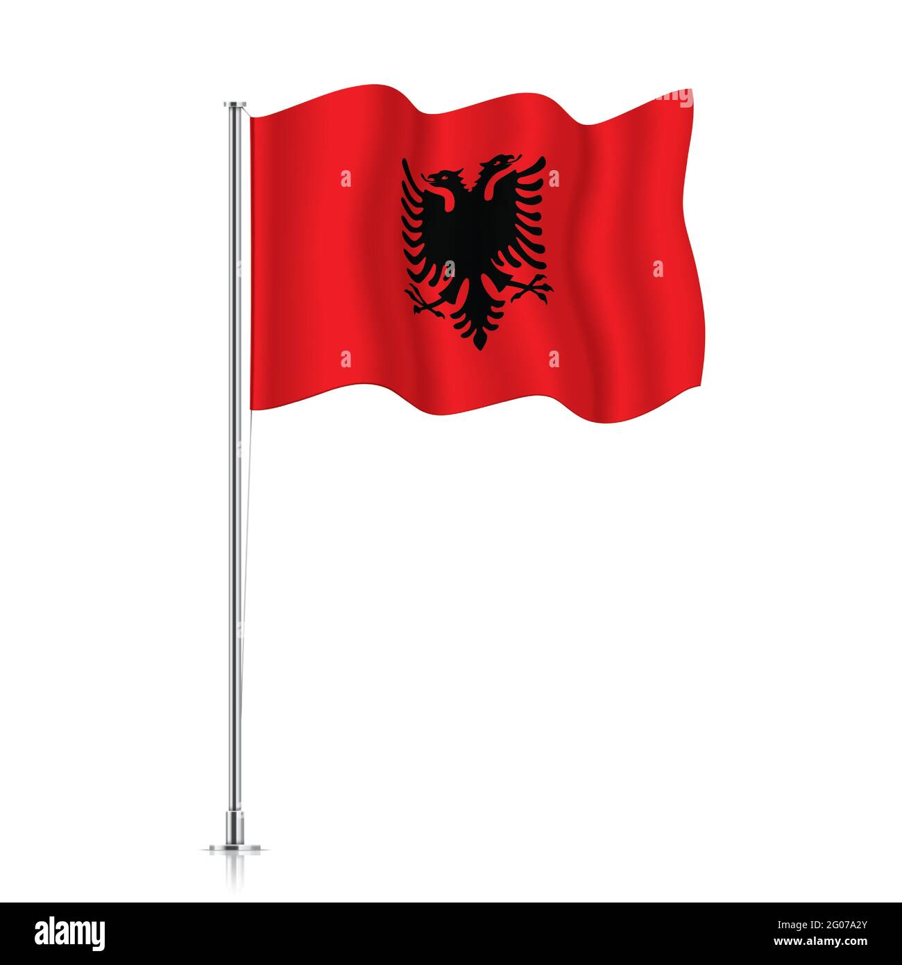 Bandera de albania Imágenes vectoriales de stock - Alamy