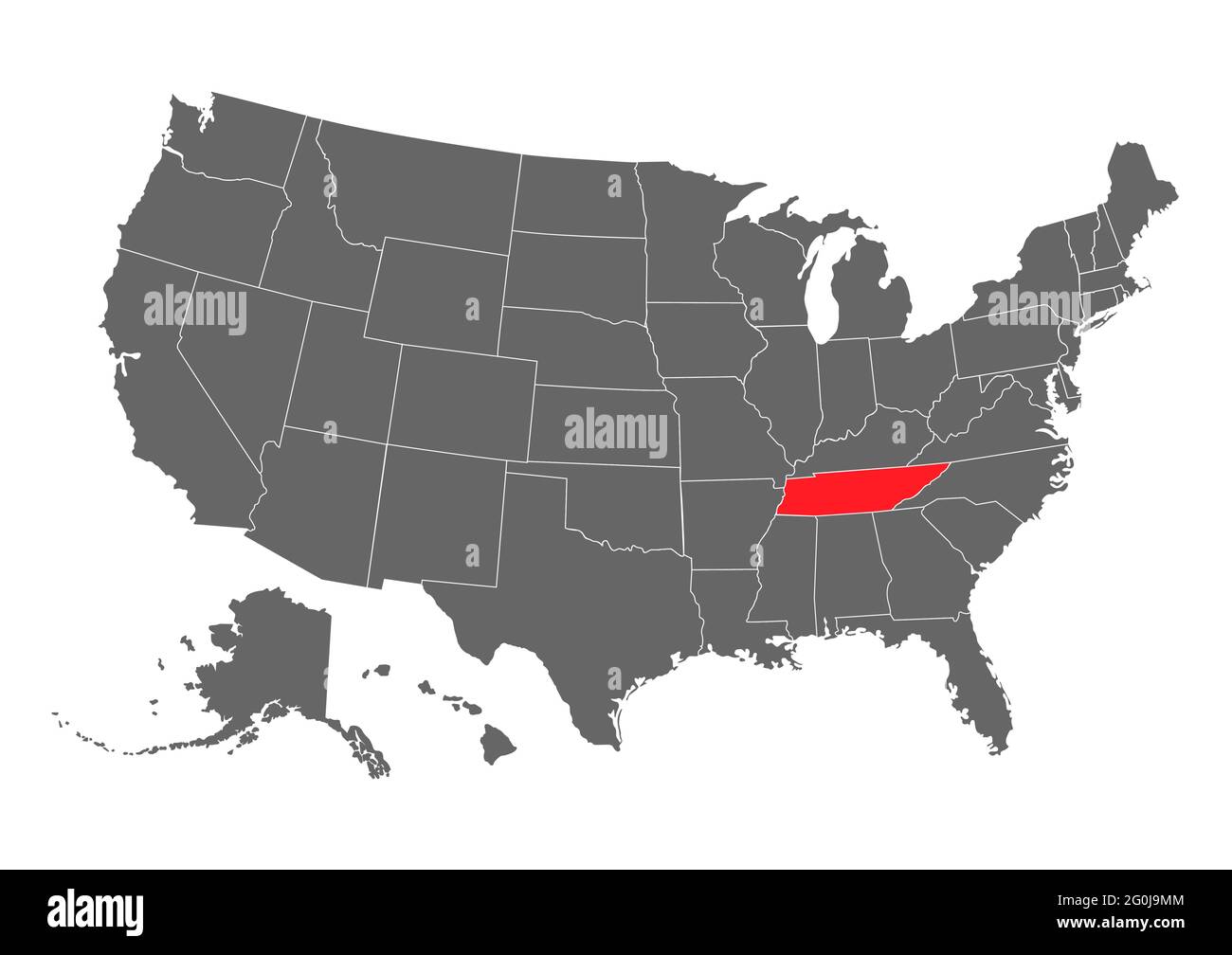 mapa del condado de tennessee