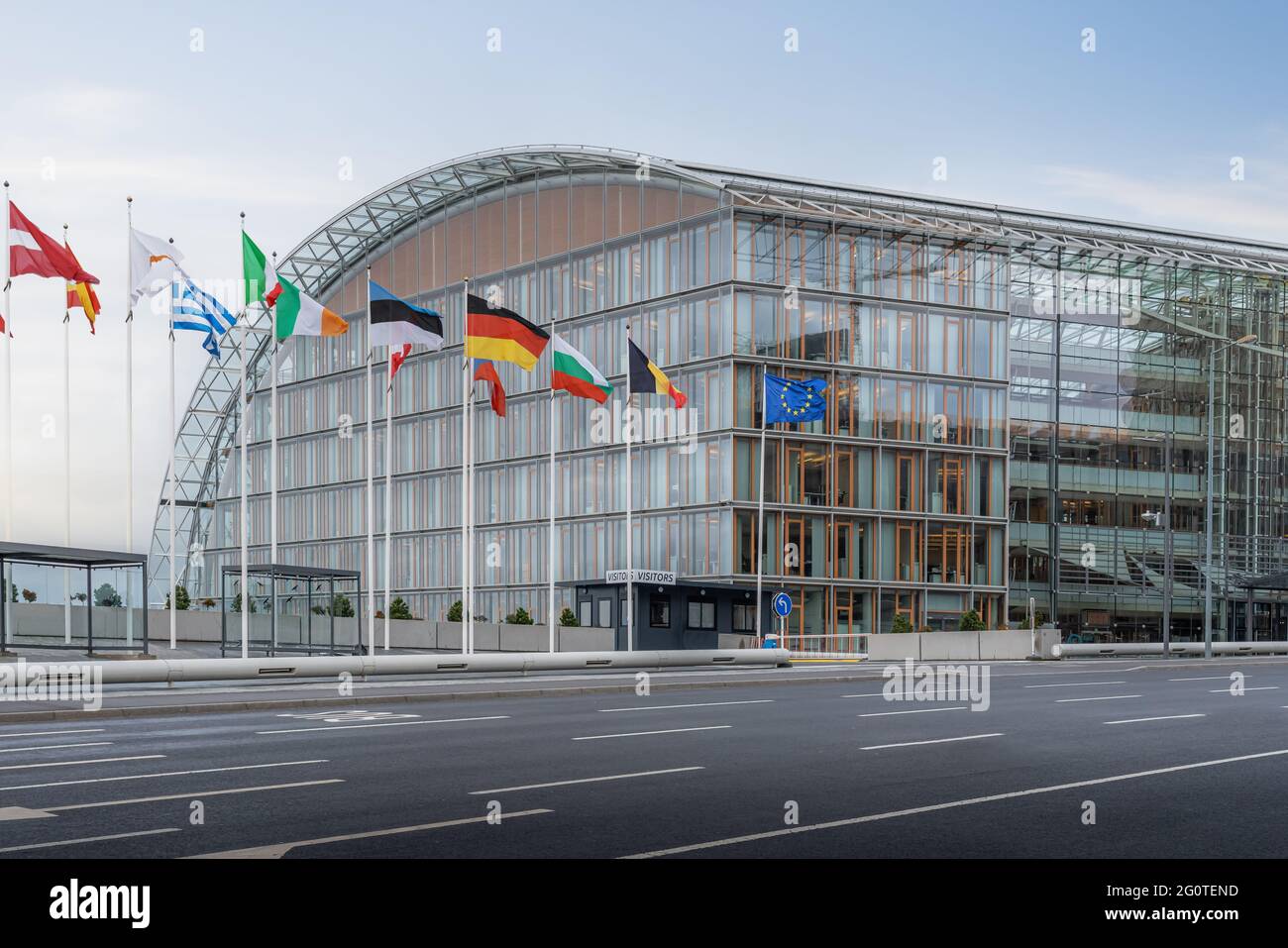 Banco Europeo de Inversiones en Kirchberg - Ciudad de Luxemburgo, Luxemburgo Foto de stock