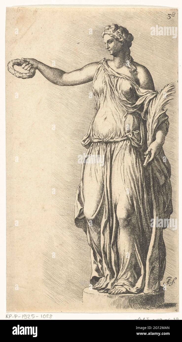 Nike; Signorum Veterum Icone I. Imagen de la diosa Nike con una rama de  palma y una corona de laurel Fotografía de stock - Alamy