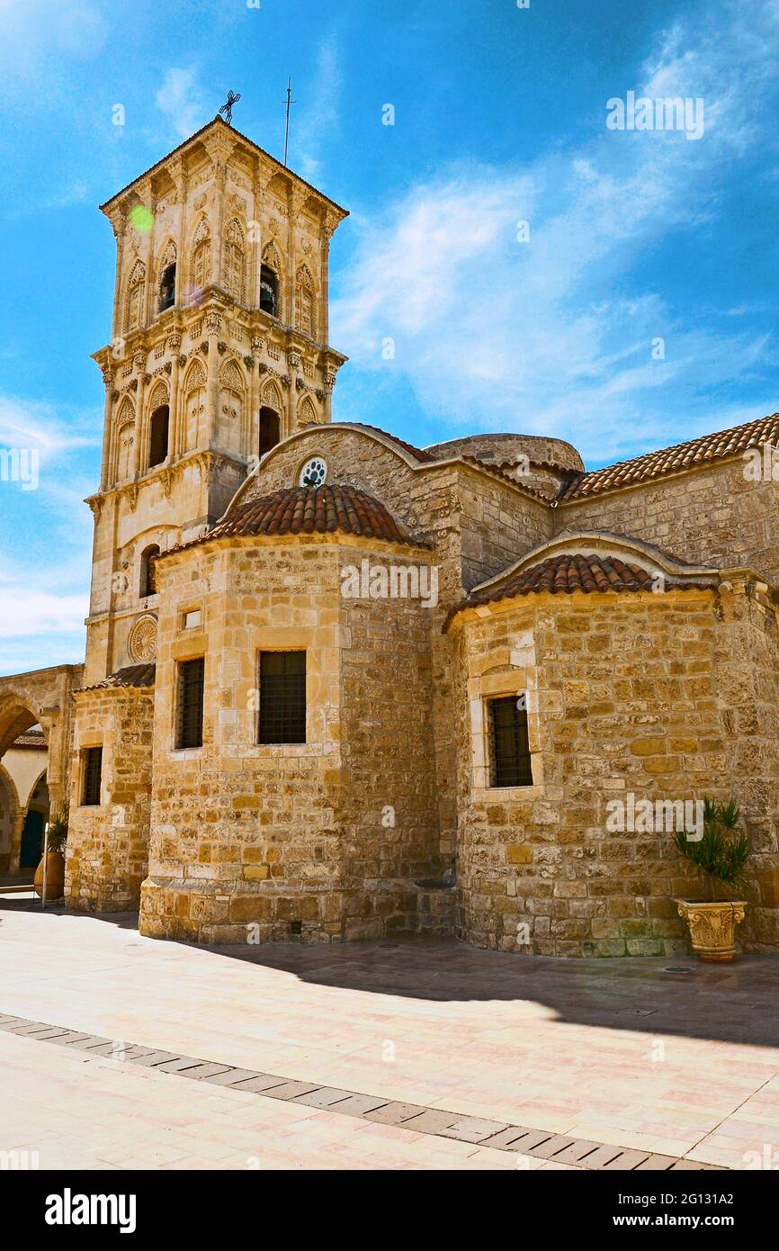 La Iglesia de San Lázaro, Iglesia de Agios Lázaros en la parte antigua de Larnaka Chipre Foto de stock