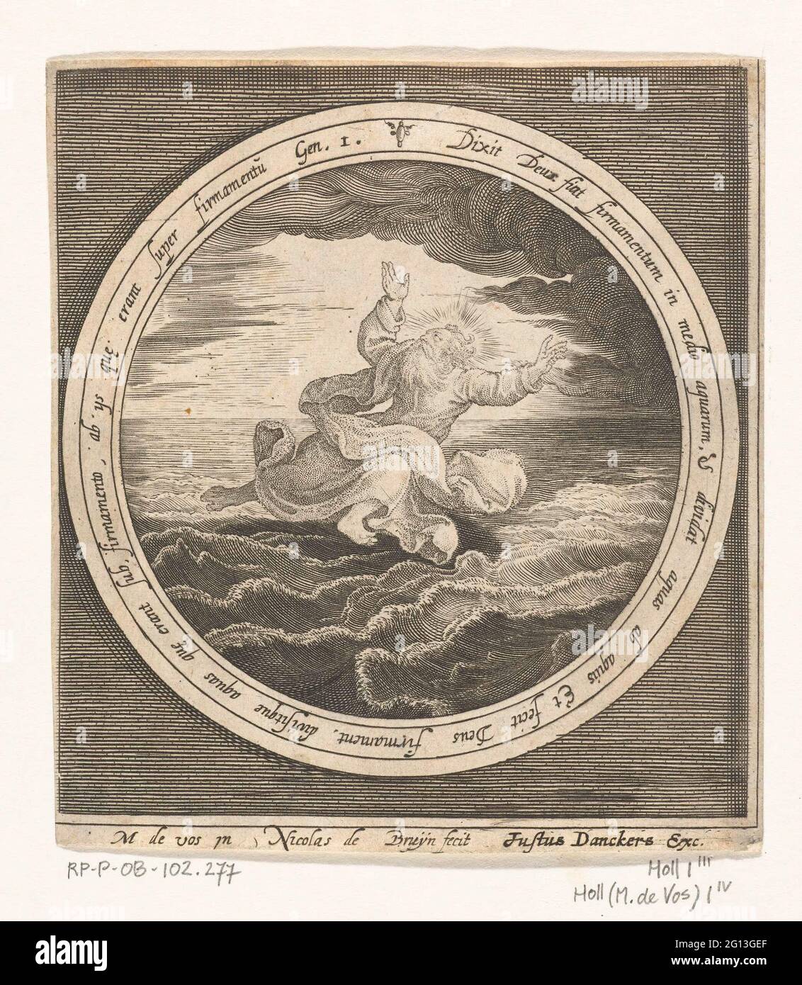 Segundo Día de la Creación Dios separa las masas de agua en el cielo y