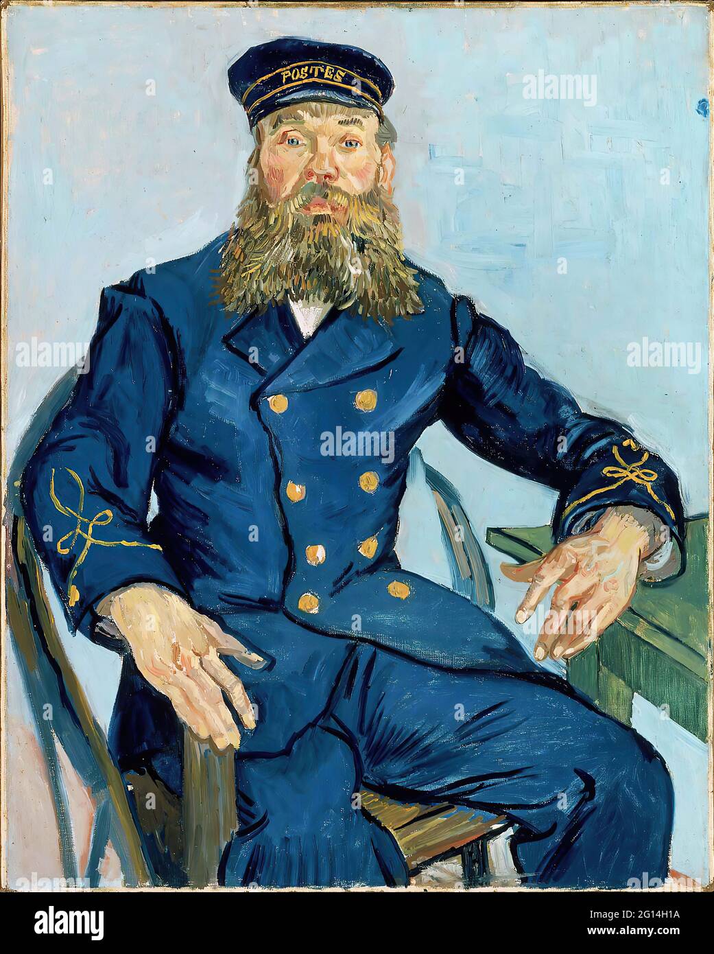 Vincent Van Gogh - Postman Joseph Roulin Foto de stock