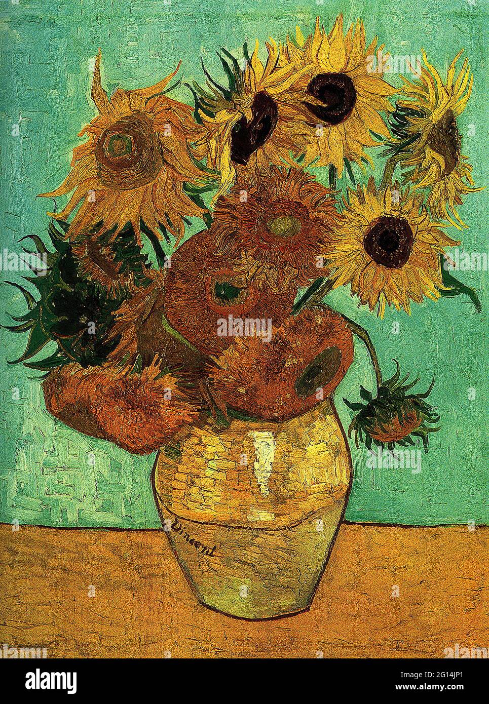 Vincent Van Gogh - girasoles 01 Foto de stock