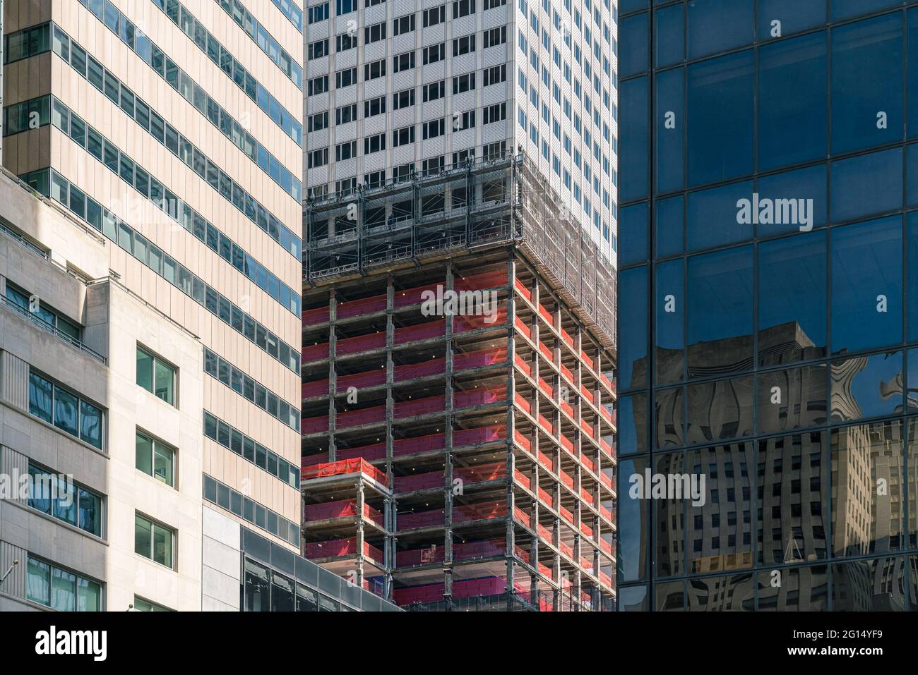 Imágenes de la variación de los edificios realizados por Mary Catherine Messner en la ciudad de Nueva York, Nueva York Foto de stock
