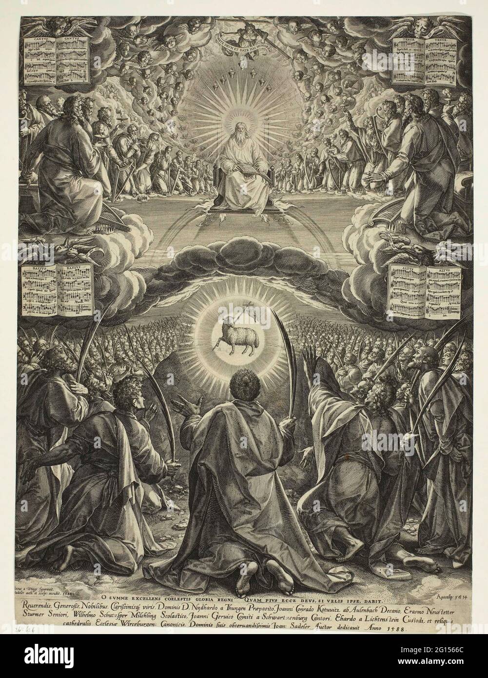 Adoración al Cordero de Dios. Reyes y profetas los 24 ancianos del