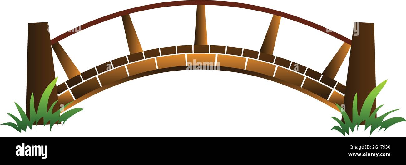 Icono de puente de madera, estilo de dibujos animados Imagen Vector de  stock - Alamy