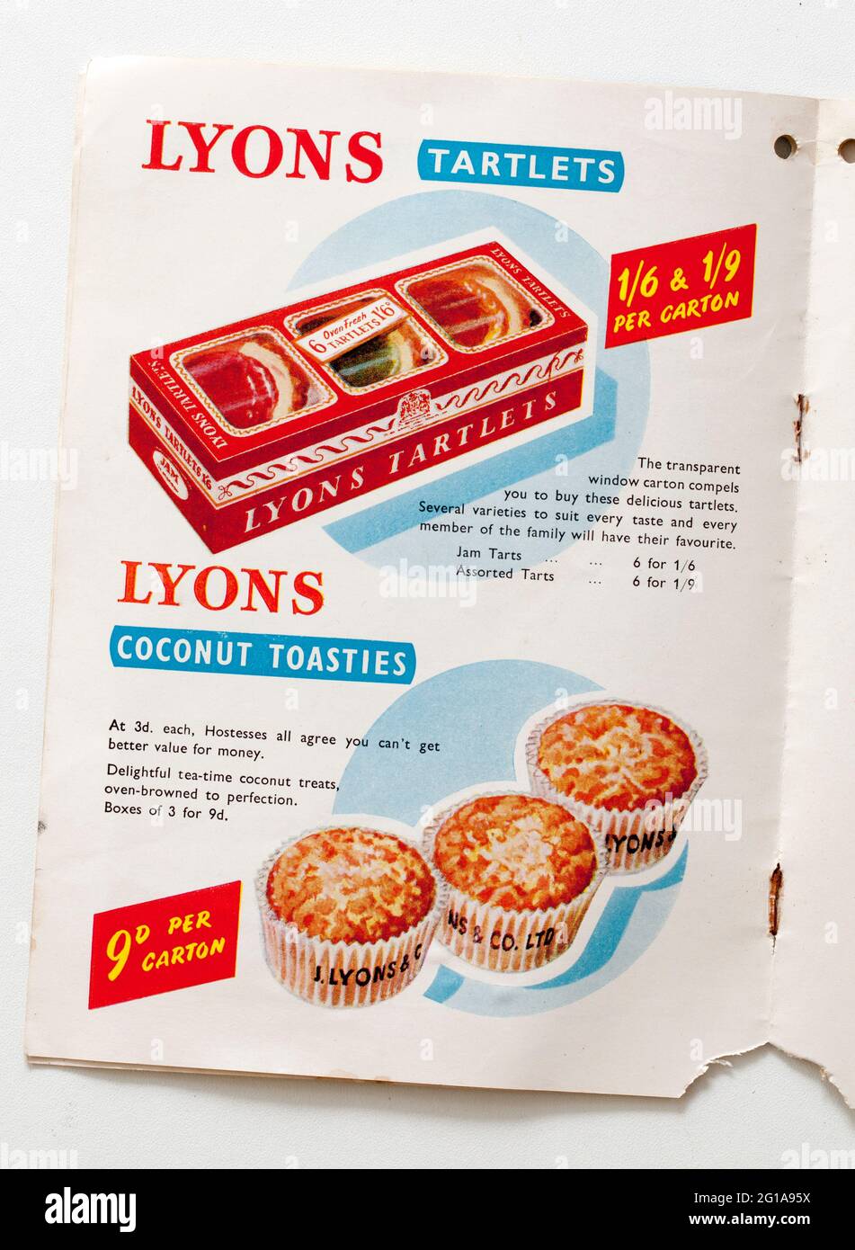 Folleto de cocina de Lyon vintage Foto de stock
