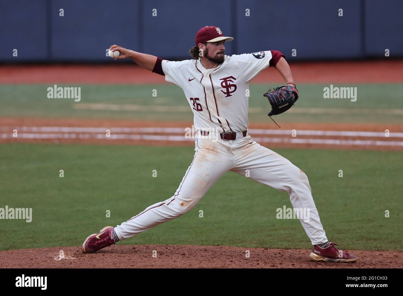 06 de junio de 2021 La lanzadora del estado de Florida Davis Hare (36
