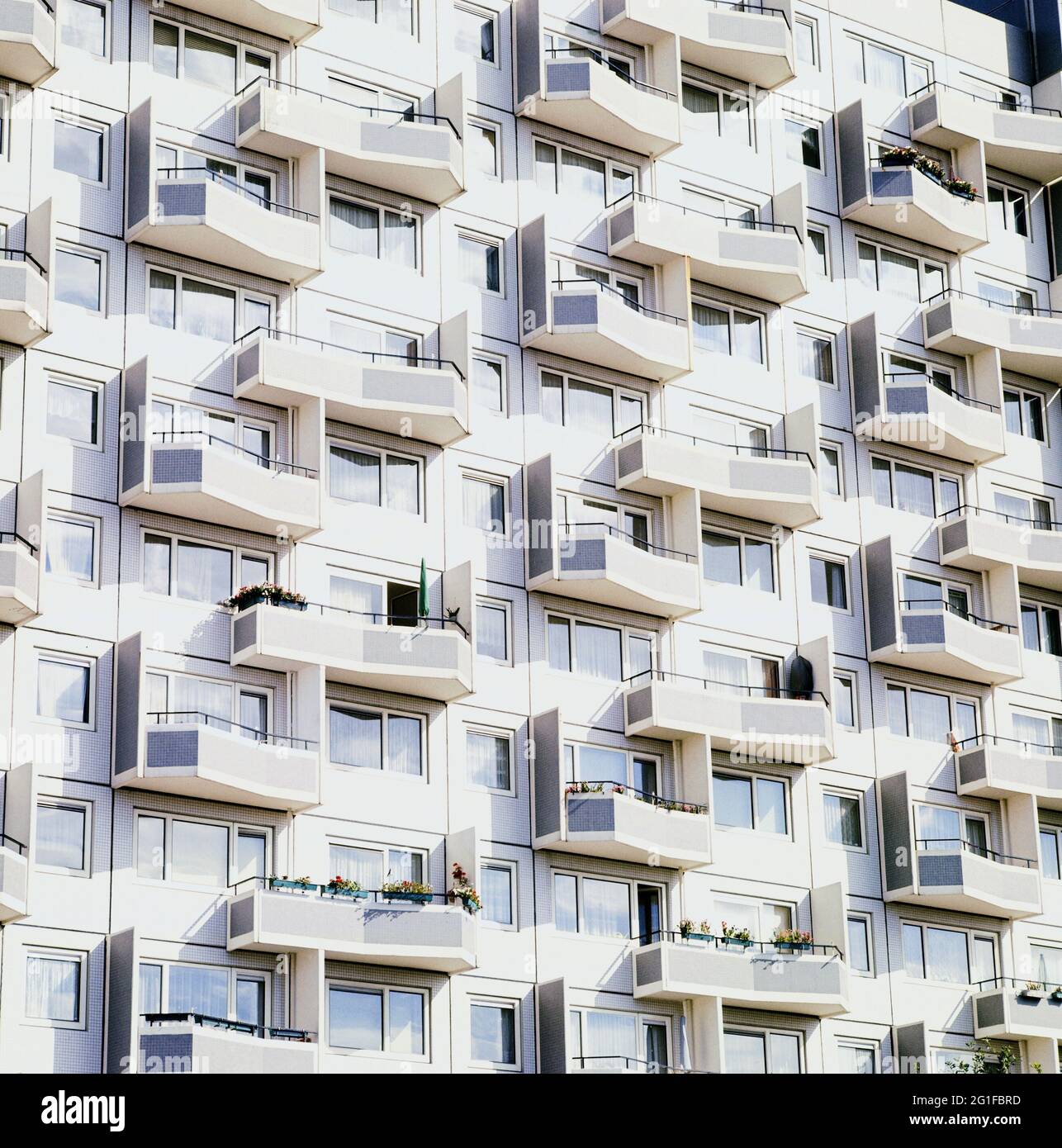 Arquitectura, edificio de varios pisos, finca de viviendas 'Osdorfer Born' en Hamburgo, 1971, ADICIONAL-DERECHOS-LIQUIDACIÓN-INFO-NO DISPONIBLE Foto de stock