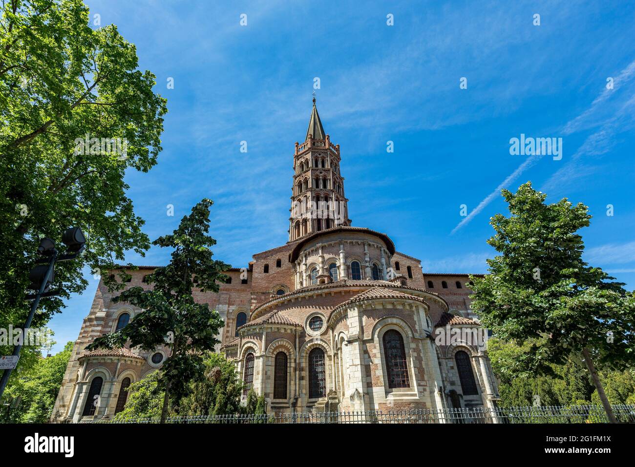 FRANCIA, ALTO GARONA (31) TOULOUSE, BASÍLICA DE SAINT-SERNIN Foto de stock