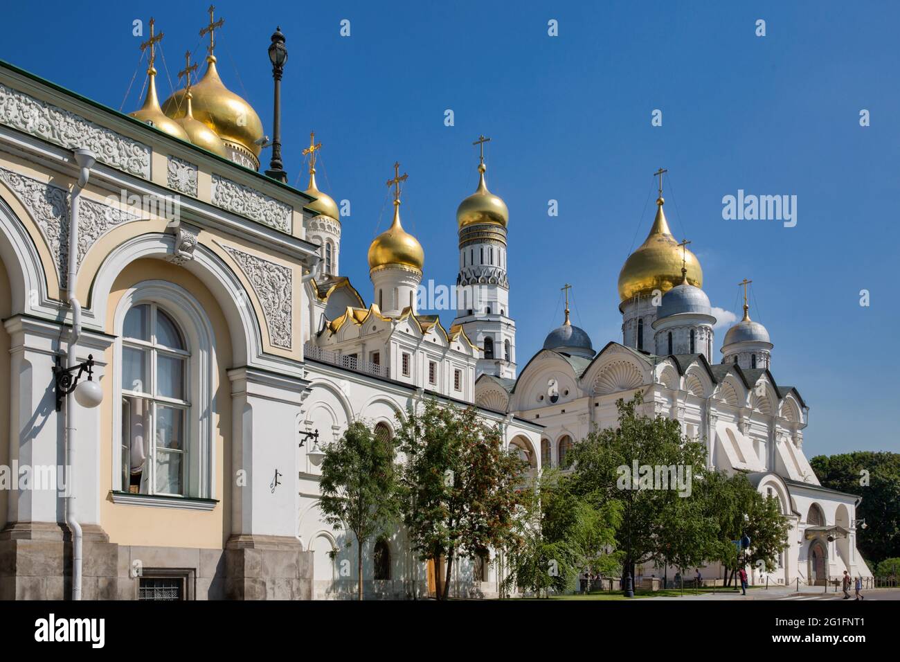 Catedral del Arcángel del Kremlin de Moscú, Moscú, Rusia Foto de stock