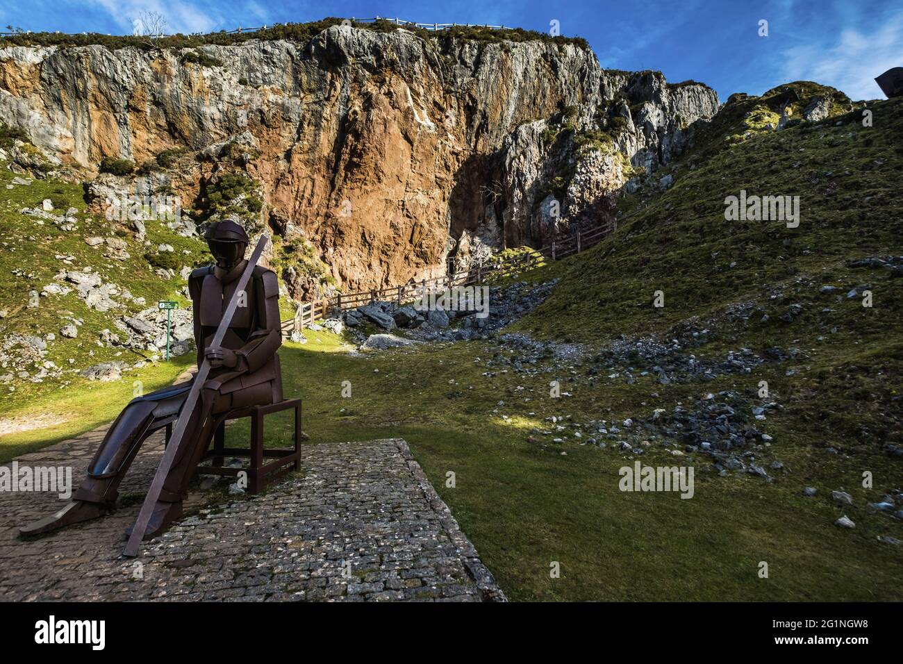 España, Asturias, Picos de Europa, Cangas de Onis, mina de hierro Buferrera  Fotografía de stock - Alamy