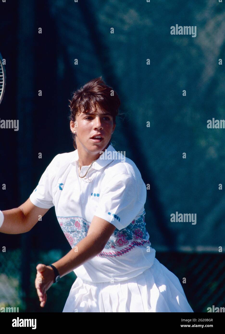 Tenista estadounidense Jennifer Capriati, 1990 Foto de stock