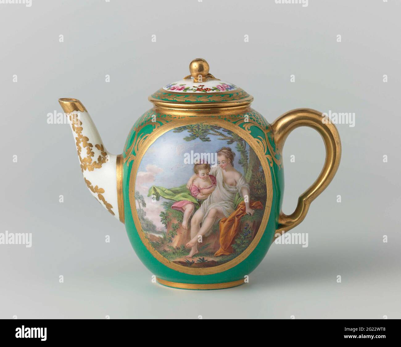 Teapot (théière Calabre). Charles Nicolas Dodin fue el principal pintor