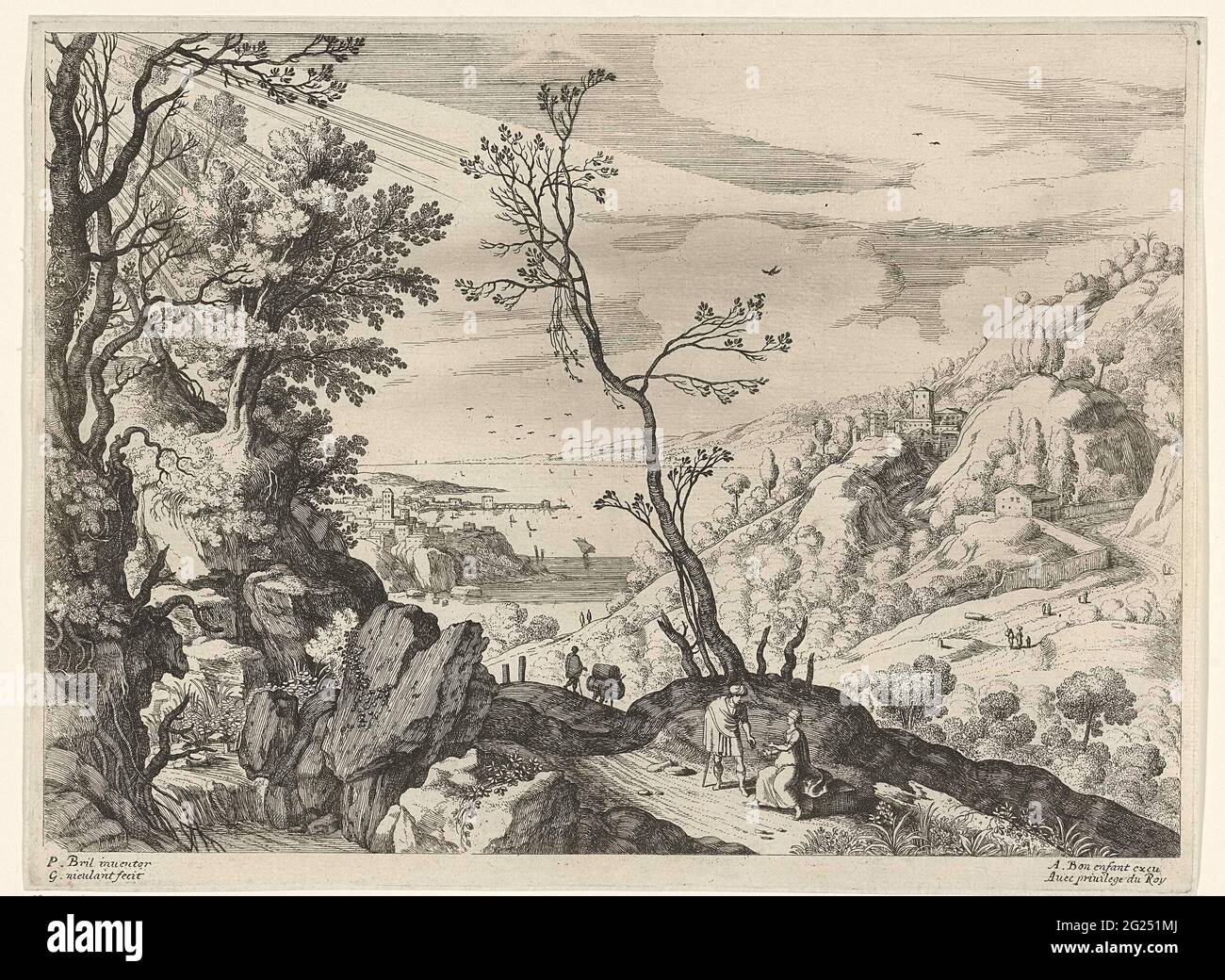 Paisaje con juda y tamar; paisajes