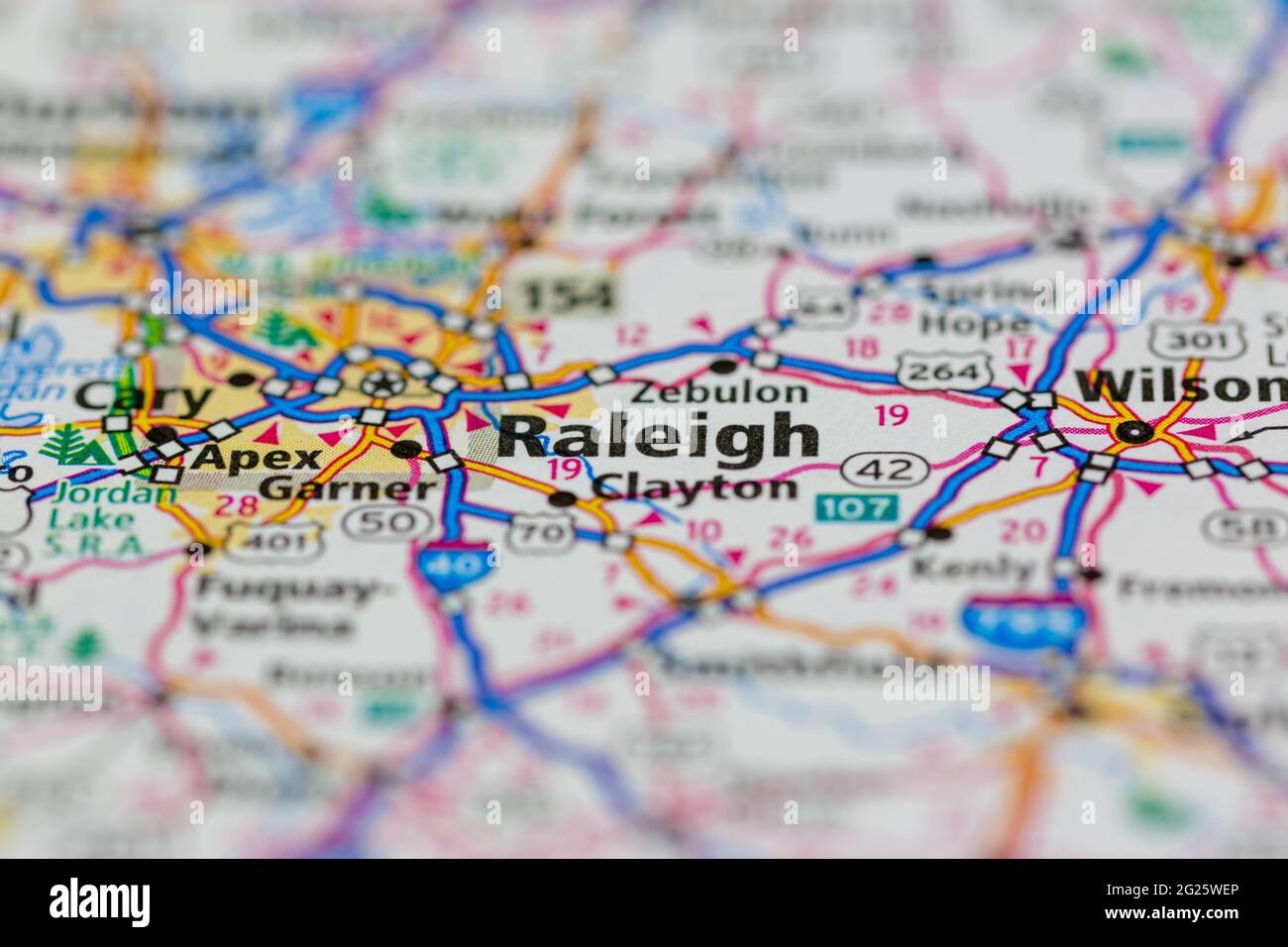 Mapa de raleigh nc