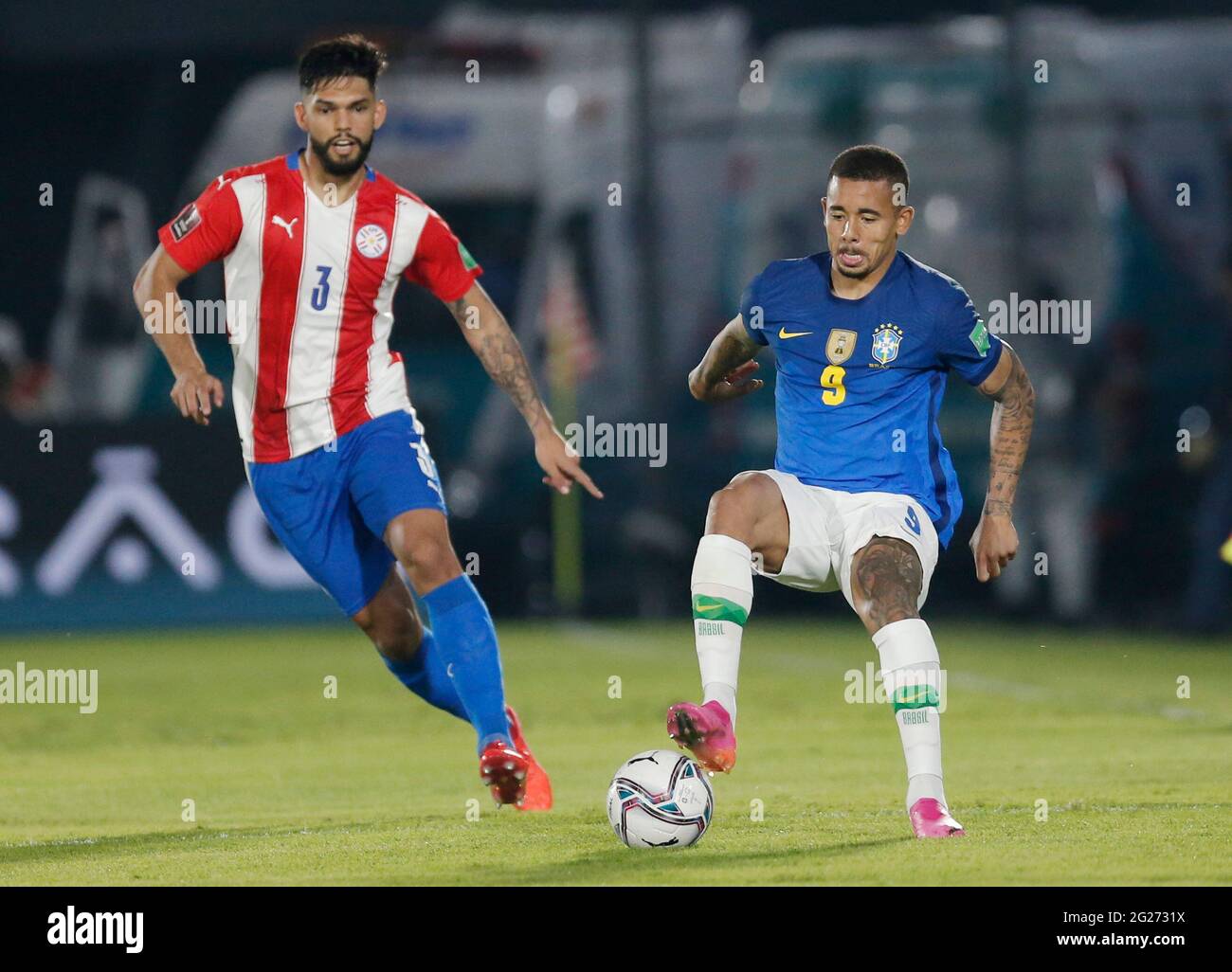 Futbol Copa Mundial Calificadores Sudamericanos Paraguay Contra Brasil Estadio Defensores Del Chaco Asuncion Paraguay 8 De