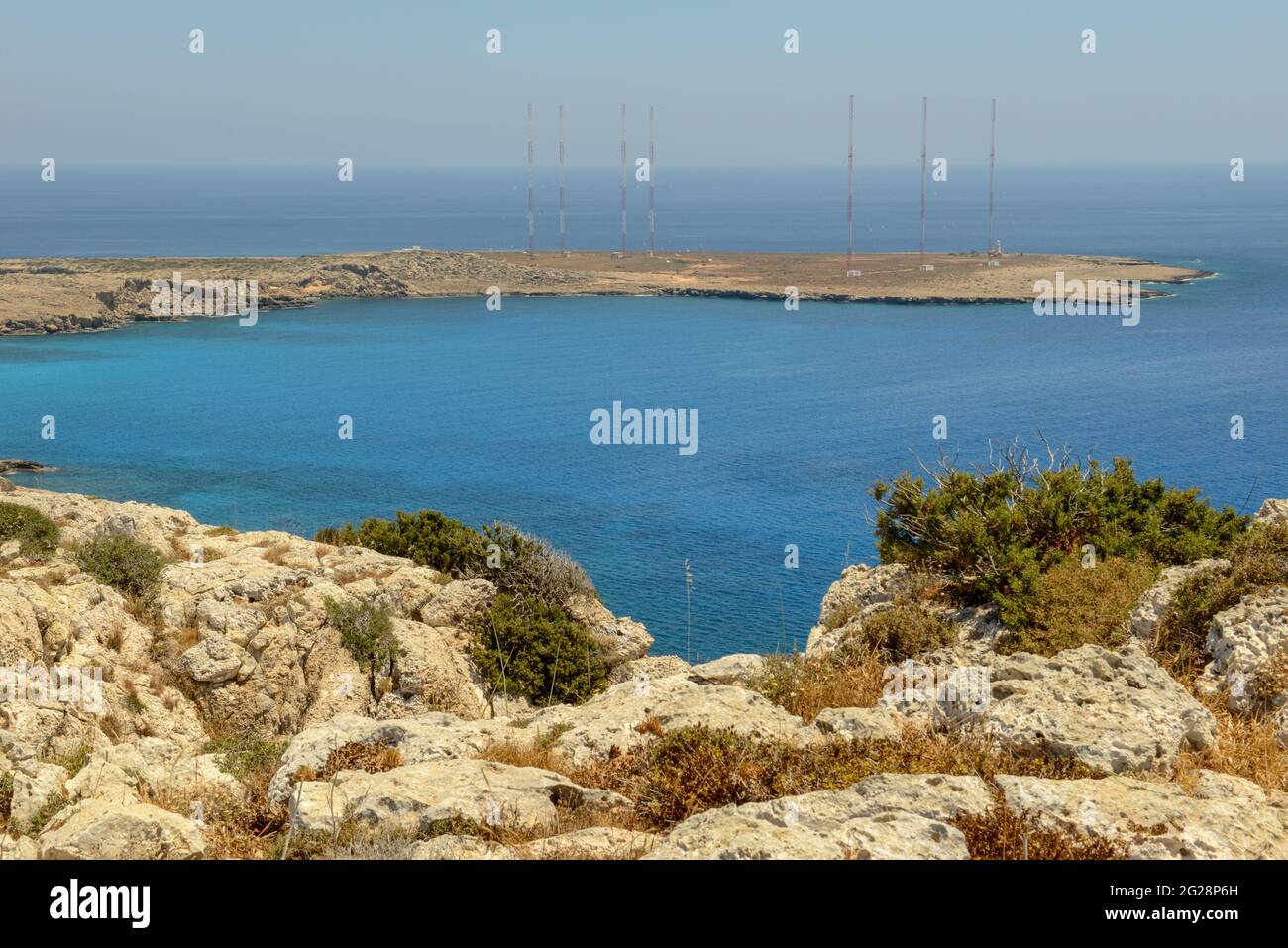 Paisaje de Cabo Greco en Chipre Foto de stock