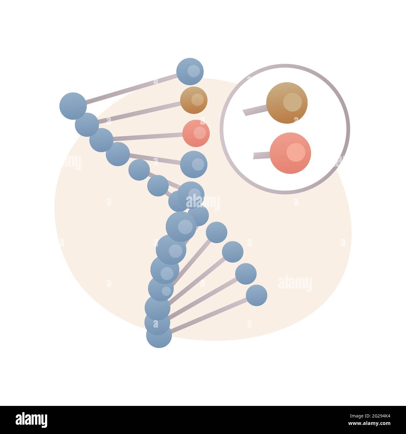 Organismo modificado genéticamente concepto abstracto ilustración vectorial. Ilustración del Vector