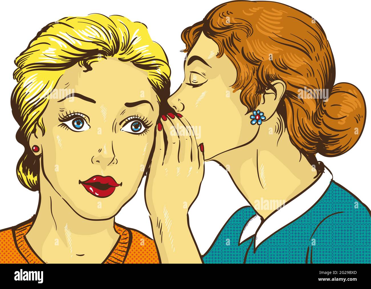 People Gossiping Cartoon Imagenes Recortadas De Stock Alamy