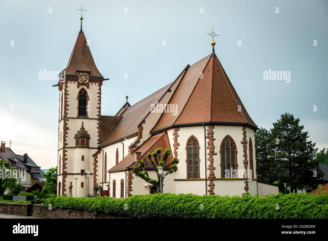 Iglesia de San Blasio en Buchenbach Foto de stock