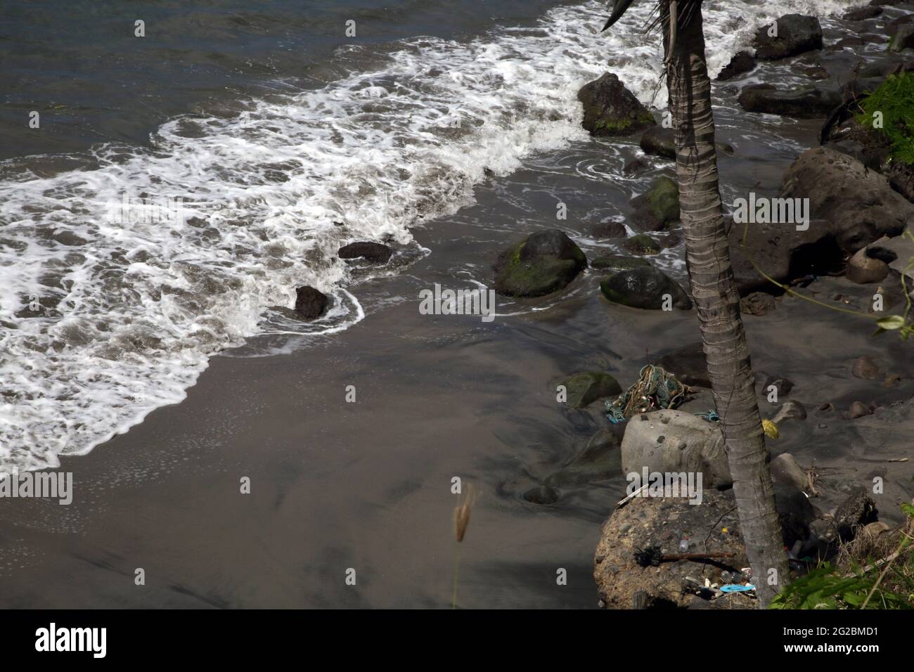 Granada Playa Vacía cerca de Gouyave Foto de stock