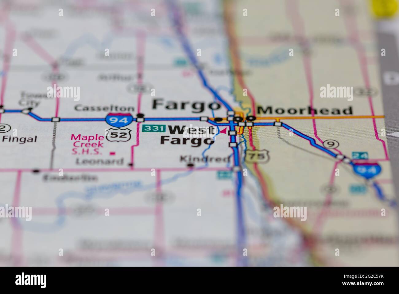 Mapa de west fargo fotografías e imágenes de alta resolución Alamy