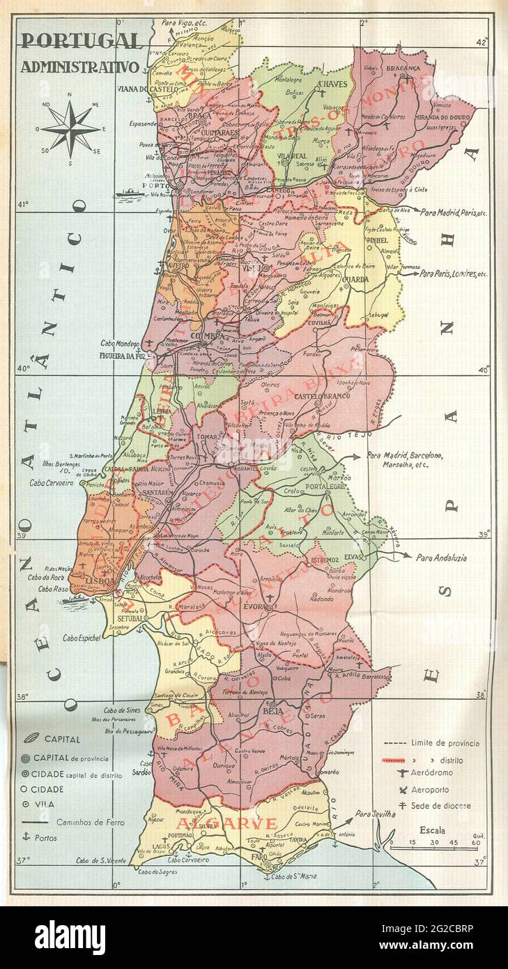 mapa de portugal como um mapa geral no azul - Fotos de arquivo #10635205