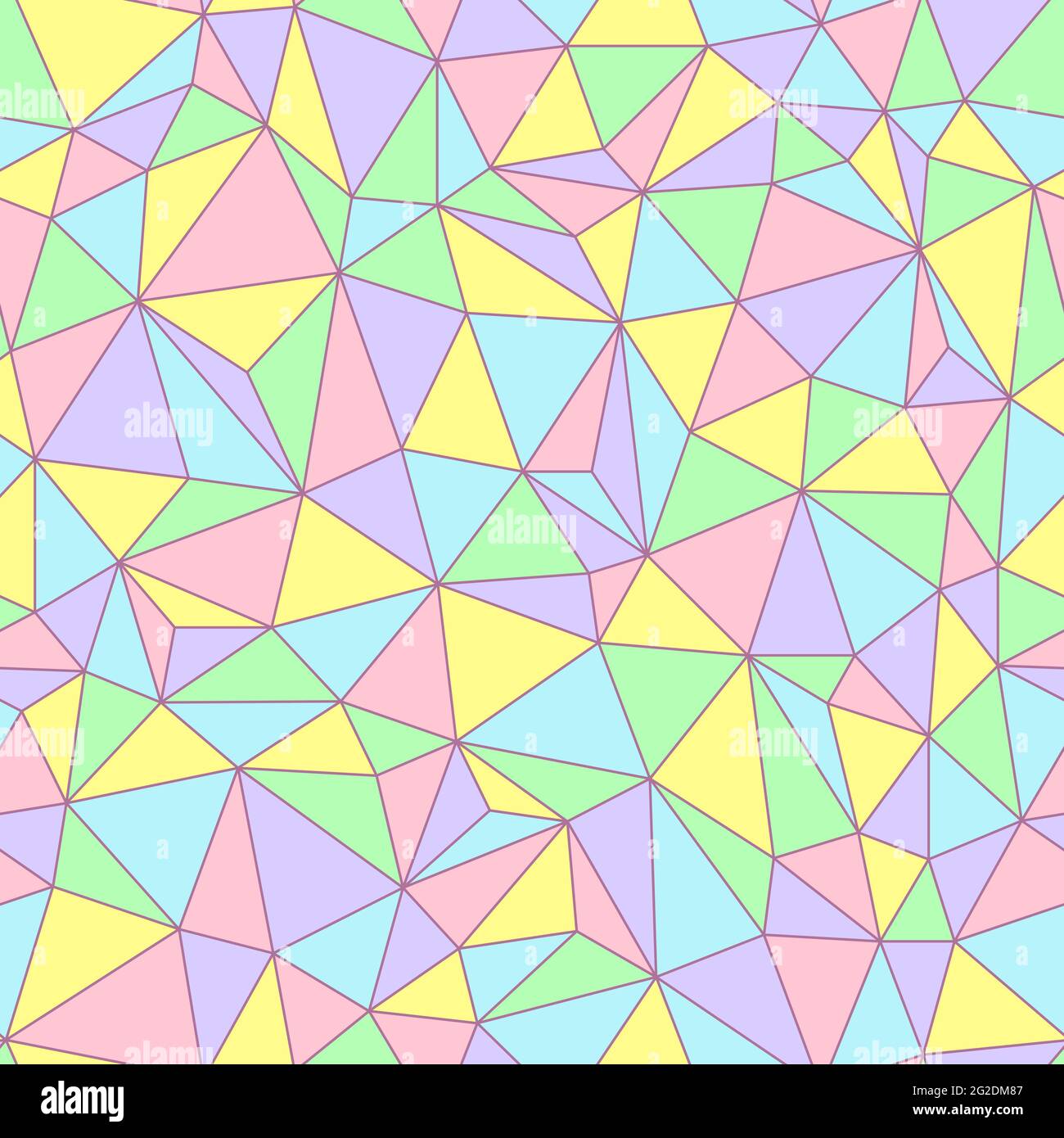 Patrón de cable de geometría vectorial sin costuras, mosaico de triángulos  en colores pastel. Fondo geométrico para tela, álbum de recortes, papel  pintado, envoltura o centro de niños, jardín de infantes Imagen