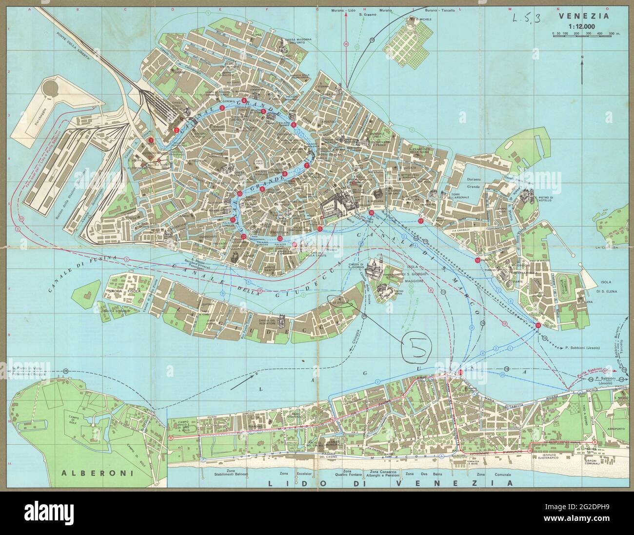 Mapa de venecia fotografías e imágenes de alta resolución - Alamy