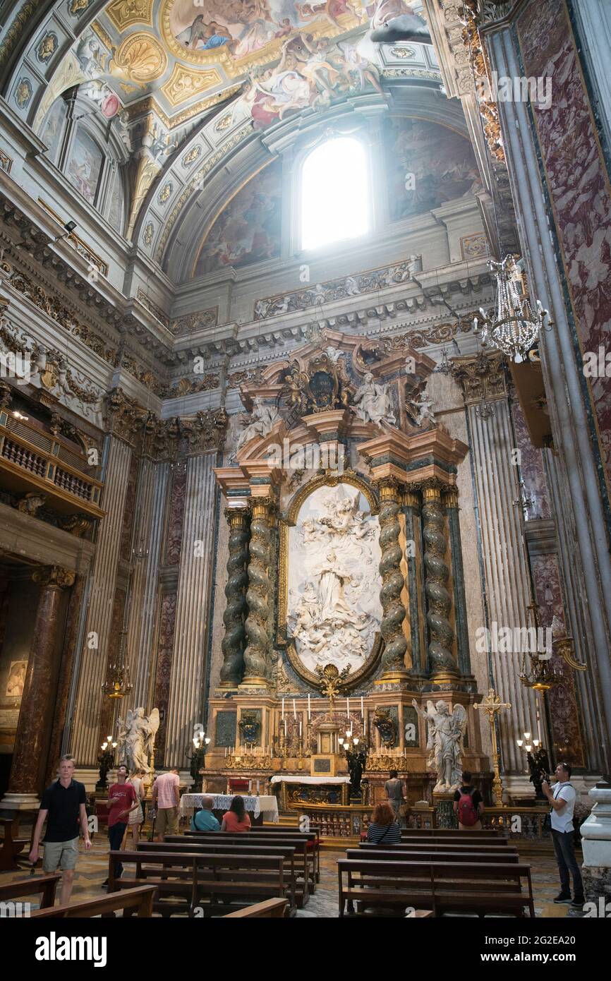 La Iglesia De San Ignacio De Loyola En Roma Italia Fotograf a De Stock 