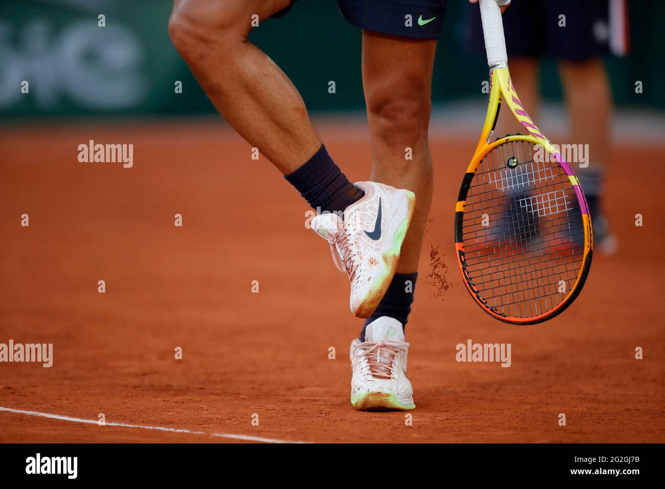 Tenis - Abierto de Francia - Roland Garros, París, Francia - 11 de junio de  2021 Las zapatillas de