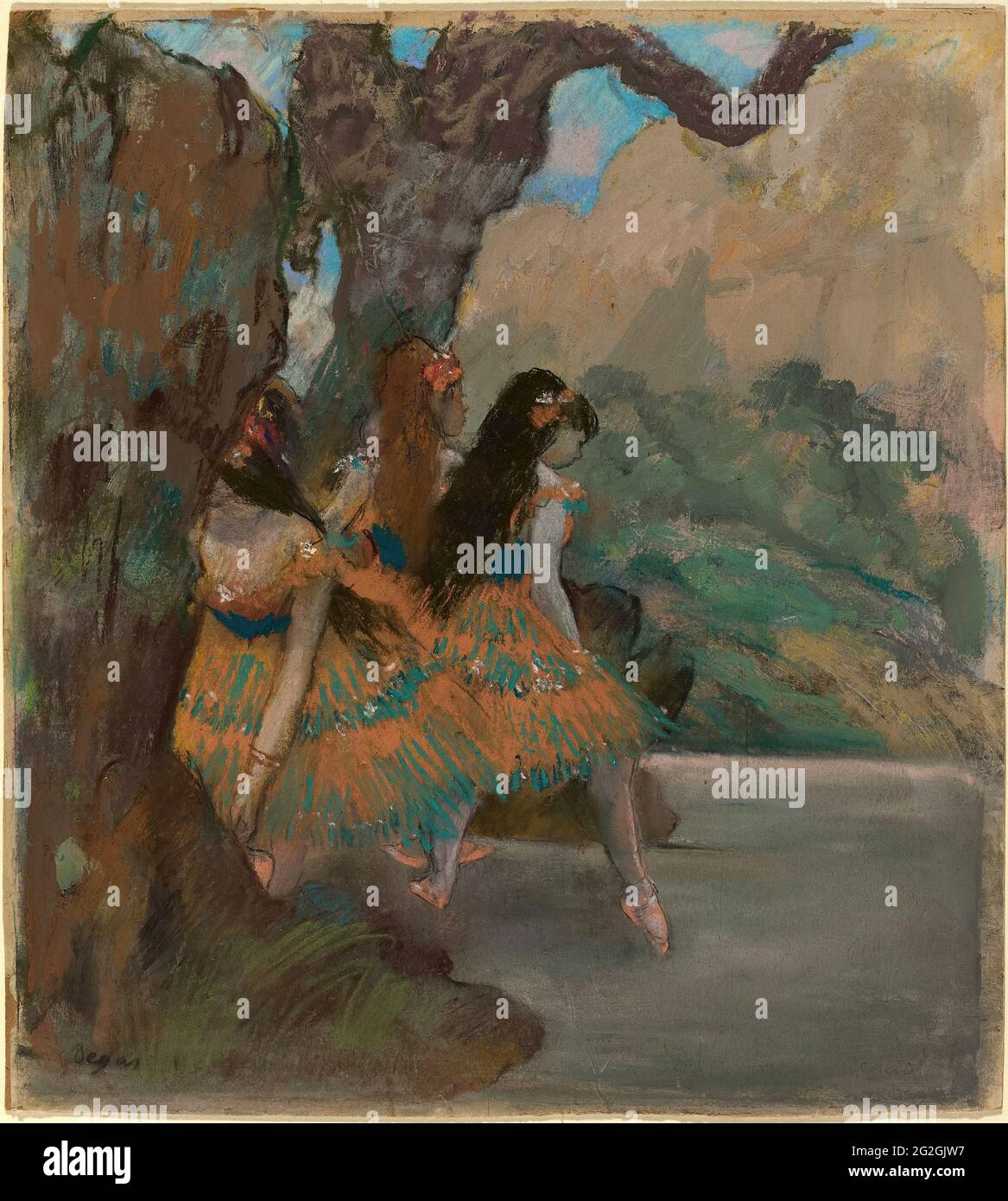 Edgar Degas - Bailarinas de Ballet Foto de stock